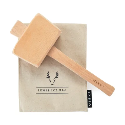 Viski Professional Lewis Ice Bag and Mallet