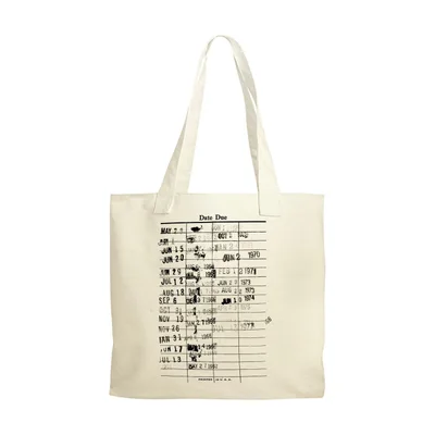 Joyful Moose Library Checkout Canvas Tote