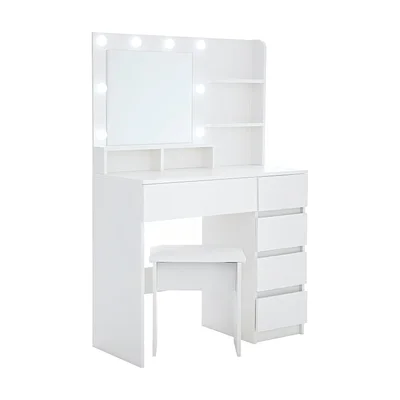 Toeletta Charmydecor con specchio illuminato