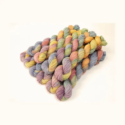 Black Sheep Dye Works Potluck Pastels Mini Skeins