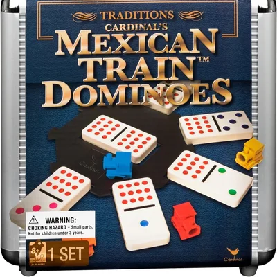 Spin Master Mexican Train Domino im Alukoffer