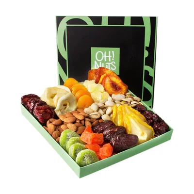 Oh! Nuts Geschenkbox mit Nüssen und Trockenfrüchten