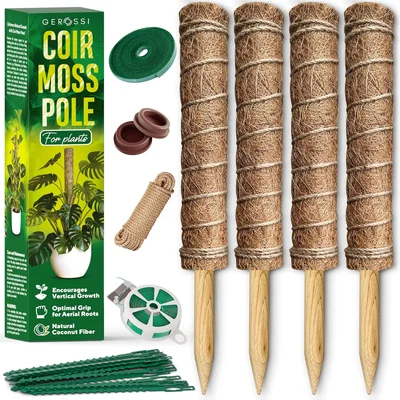 Gerossi Moosstab für Pflanzen, 4er-Pack
