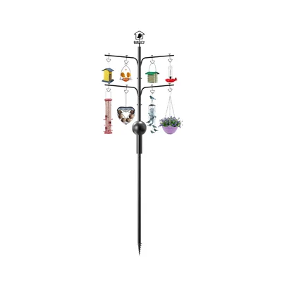 Birdfy Futterstation-Stange mit Eichhörnchenschutz