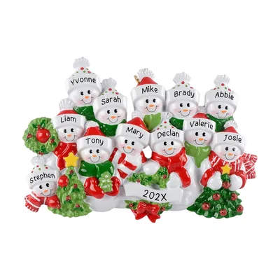 Personalisierter Familien-Christbaumschmuck
