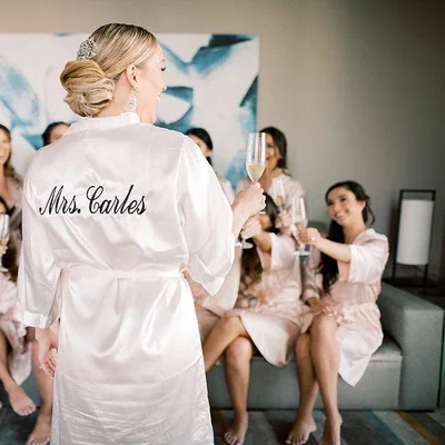 Personalized Satin Bridesmaid Robe
