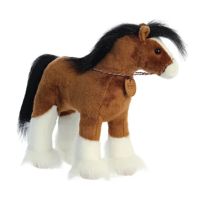 Aurora Breyer Clydesdale Plüschpferd, 33 cm