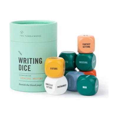 Two Tumbleweeds Writing Dice