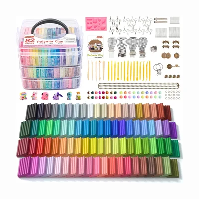 Shuttle Art 82-Color Polymer Clay Kit