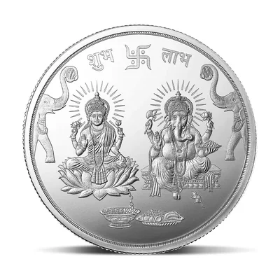 PAAIE Lakshmi-Ganesha-Münze aus Feinsilber 999