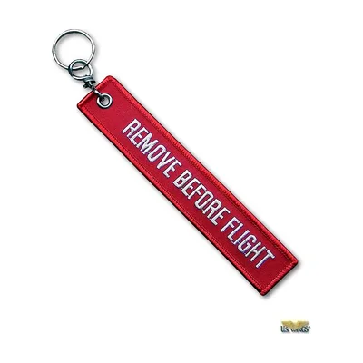 Remove Before Flight Keychain
