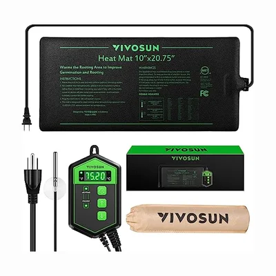 VIVOSUN Seedling Heat Mat and Thermostat