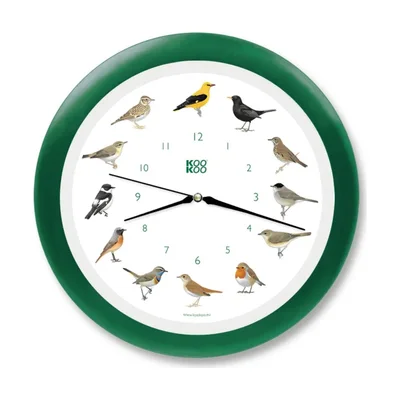 Wanduhr mit Vogelstimmen