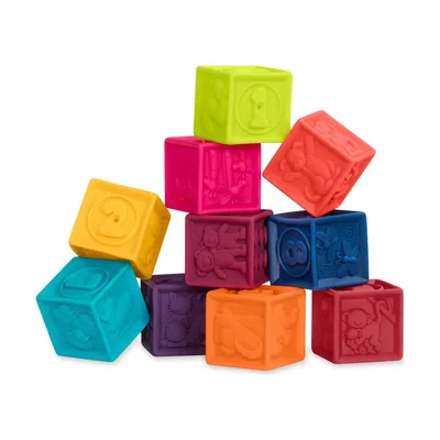 B. toys One Two Squeeze Soft Building Blocks