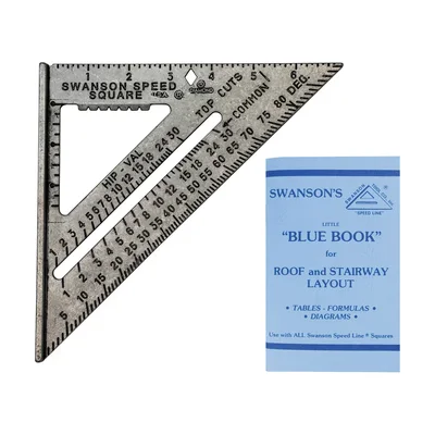 Escuadra Swanson Speed Square de 18 cm con Blue Book