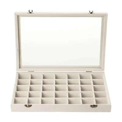 Plateaux à bijoux empilables en velours Frebeauty