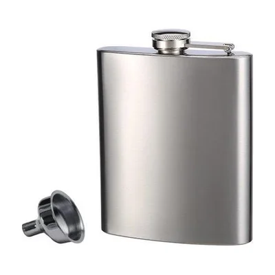 Fiaschetta in acciaio inox Top Shelf 240 ml con imbuto