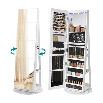 Armoire à bijoux avec miroir verrouillable SONGMICS