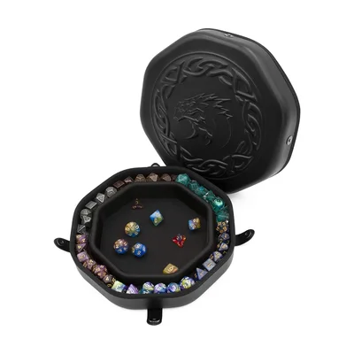 CASEMATIX Dice Tray and Dice Storage Case