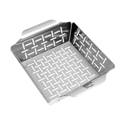 Weber Style kleiner Grillkorb für Gemüse aus Edelstahl