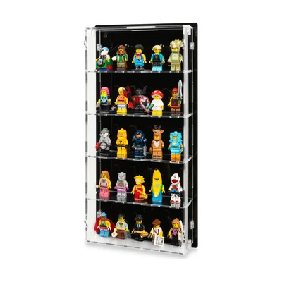 25 LEGO Minifigures Wall-Mounted Display Case