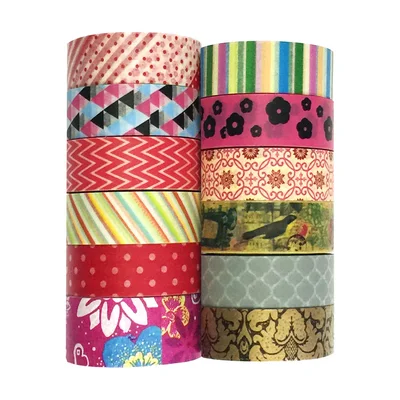 Wrapables Japanese Washi Masking Tape, Set of 6