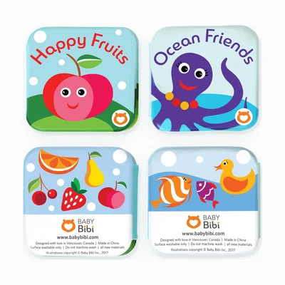 BabyBibi Floating Bath Books, Set of 2