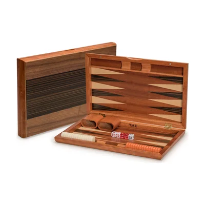 YMI Pasadena 15-Inch Wooden Backgammon Set
