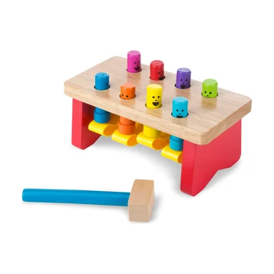 Melissa & Doug Deluxe Klopfbank mit Hammer