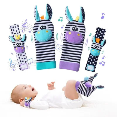 1Lovebaby Infant Wrist Rattle Socks