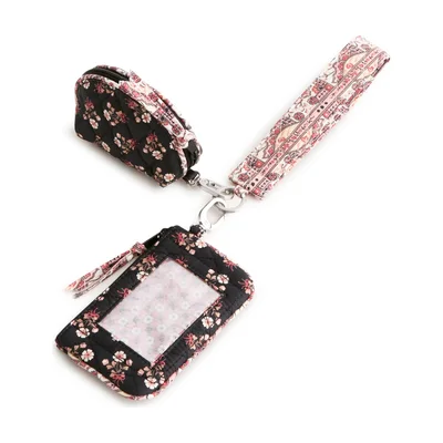Vera Bradley Wristlet Keychain with ID Holder