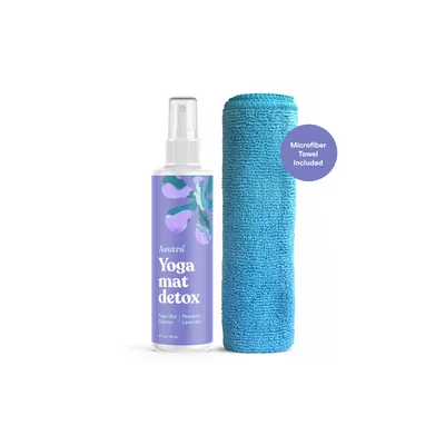 Spray detergente per tappetino yoga ASUTRA con asciugamano