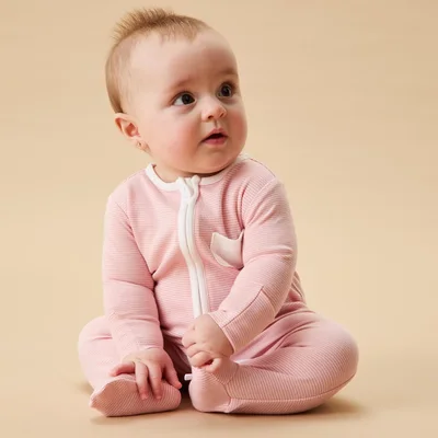 MORI Clever Zip Pajamas Sleepsuit, 4-Pack
